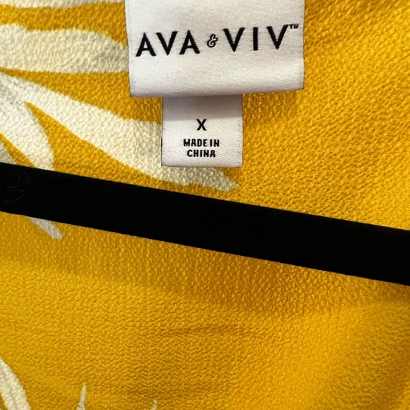 Ava & Viv Yellow Floral Dress - Picture 5 of 5
